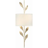Crystorama 501-GA Broche 2 Light 9 inch Antique Gold Wall Sconce Wall Light photo thumbnail