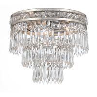 Crystorama 5260-OS-CL-MWP Mercer 3 Light 12 inch Olde Silver Flush Mount Ceiling Light in Olde Silver (OS) photo thumbnail