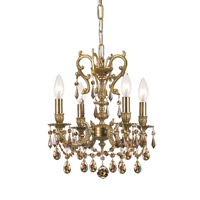 Crystorama Gramercy 4 Light Mini Chandelier in Aged Brass 5524-AG-GTS photo thumbnail