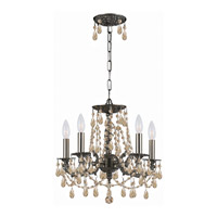 Crystorama Gramercy 5 Light Mini Chandelier in Pewter 5545-PW-GTS photo thumbnail