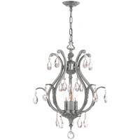 Crystorama 5560-PW-CL-MWP Dawson 3 Light 16 inch Pewter Mini Chandelier Ceiling Light in Clear Hand Cut photo thumbnail