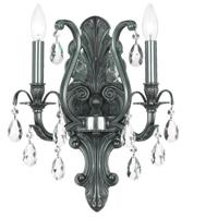 Crystorama 5563-PW-CL-S Dawson 2 Light 13 inch Pewter Wall Sconce Wall Light in Pewter (PW), Clear Swarovski Strass photo thumbnail