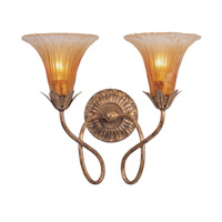 Crystorama Lighting European Classic 2 Light Wall Sconce in Gold Leaf 5672-GL thumb