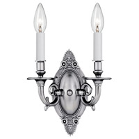 Crystorama Arlington 2 Light Wall Sconce in Pewter 622-PW thumb