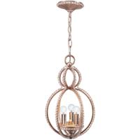 Crystorama 6760-DT Garland 3 Light 10 inch Distressed Twilight Mini Chandelier Ceiling Light photo thumbnail