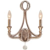 Crystorama 6762-DT Garland 2 Light 12 inch Distressed Twilight Wall Sconce Wall Light thumb