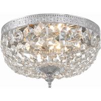 Crystorama 710-CH-CL-S Ceiling Mount 2 Light 10 inch Polished Chrome Flush Mount Ceiling Light in Chrome (CH), Clear Swarovski Strass photo thumbnail