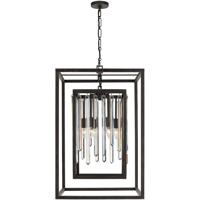Crystorama 8409-FB Hollis 6 Light 21 inch Forged Bronze Chandelier Ceiling Light thumb