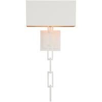 Crystorama 8682-MT-GA Alston 2 Light 12 inch Matte White/Antique Gold Wall Sconce Wall Light in Matte White and Antique Gold (MT-GA) photo thumbnail