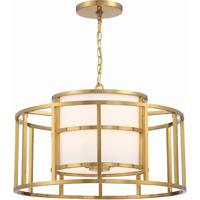 Crystorama 9595-LG Hulton 5 Light 25 inch Luxe Gold Chandelier Ceiling Light thumb