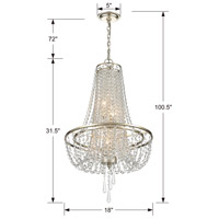 Crystorama ARC-1907-SA-CL-MWP Arcadia 4 Light 18 inch Antique Silver Chandelier Ceiling Light in Antique Silver (SA) ARC-1907-SA-CL-MWP_4_.jpg thumb