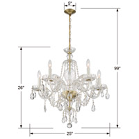 Crystorama CAN-A1306-PB-CL-MWP Candace 5 Light 25 inch Polished Brass Chandelier Ceiling Light in Polished Brass (PB), Clear Hand Cut CAN-A1306-PB-CL-MWP_4_.jpg thumb