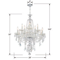 Crystorama CAN-A1312-CH-CL-S Candace 12 Light 28 inch Polished Chrome Chandelier Ceiling Light in Polished Chrome (CH), Clear Swarovski Strass CAN-A1312-CH-CL-S_4_.jpg thumb
