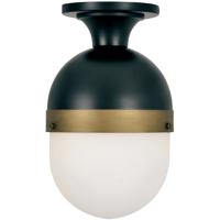 Crystorama CAP-8500-MK-TG Capsule 1 Light 8 inch Matte Black/Textured Gold Outdoor Ceiling Mount, Brian Patrick Flynn photo thumbnail