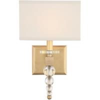 Crystorama CLO-8892-AG Clover 1 Light 10 inch Aged Brass Wall Sconce Wall Light in Aged Brass (AG) photo thumbnail