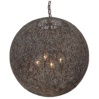 Crystorama JAS-A5014-FB Jasmine 4 Light 20 inch Forged Bronze Chandelier Ceiling Light photo thumbnail