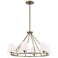 Crystorama KEE-A3006-VG Keenan 6 Light 31 inch Vibrant Gold Chandelier Ceiling Light in Vibrant Gold (VG) KEE-A3006-VG_1_.jpg thumb