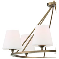 Crystorama KEE-A3006-VG Keenan 6 Light 31 inch Vibrant Gold Chandelier Ceiling Light in Vibrant Gold (VG) KEE-A3006-VG_2_.jpg thumb