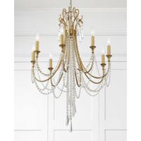 Crystorama ARC-1908-GA-CL-MWP Arcadia 8 Light 26 inch Antique Gold Chandelier Ceiling Light in Antique Gold (GA) alternative photo thumbnail
