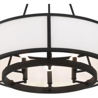 Crystorama BRY-8006-BF Bryant 6 Light 24 inch Black Forged Chandelier Ceiling Light alternative photo thumbnail