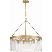 Crystorama EMO-5406-MG Emory 8 Light 24 inch Modern Gold Chandelier Ceiling Light thumb