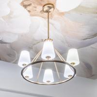 Crystorama KEE-A3006-VG Keenan 6 Light 31 inch Vibrant Gold Chandelier Ceiling Light in Vibrant Gold (VG) kee-a3006-vg_9_.jpg thumb