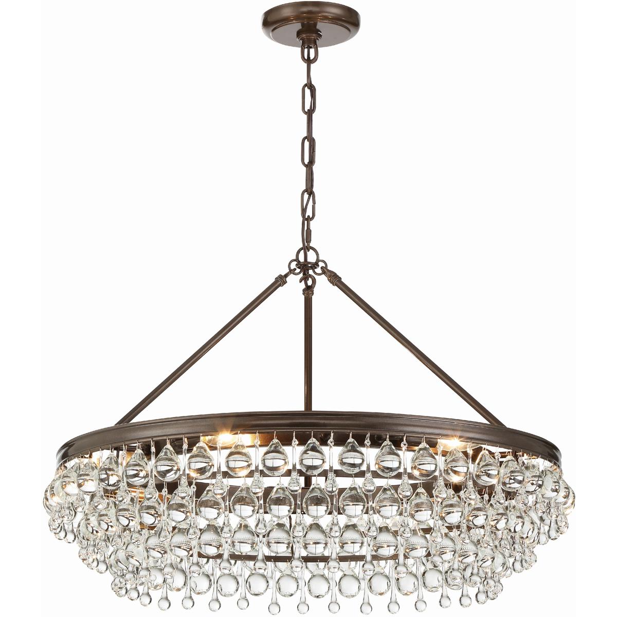Crystorama Calypso 6Light Vibrant Bronze Chandelier 275VZ