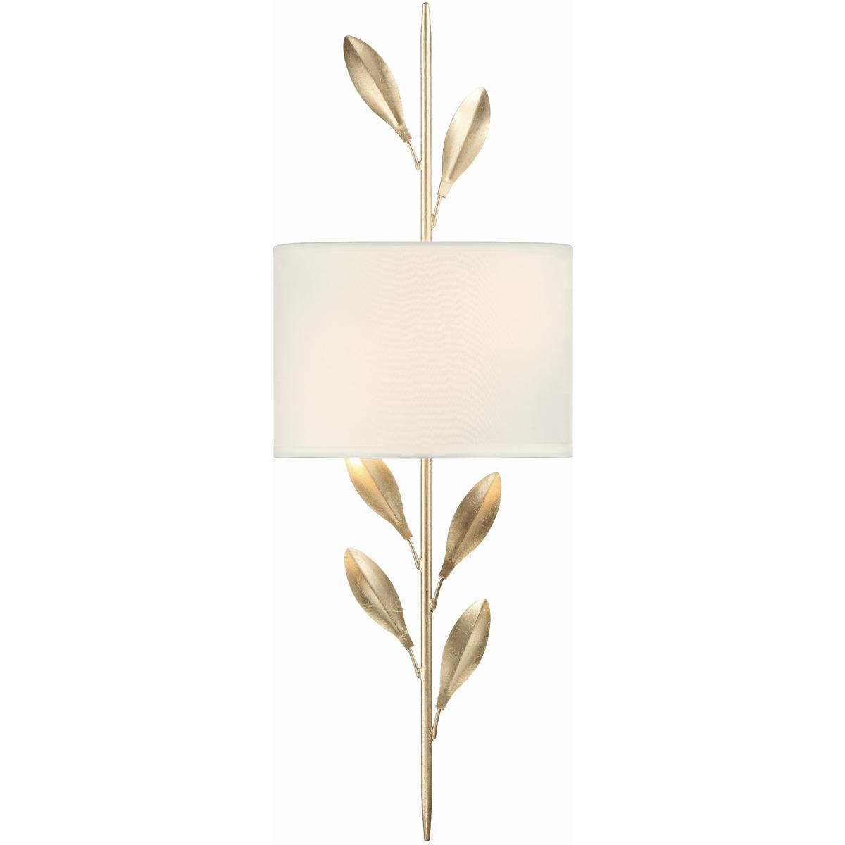 Crystorama 501-GA Broche Sconce Wall Light in Antique Gold