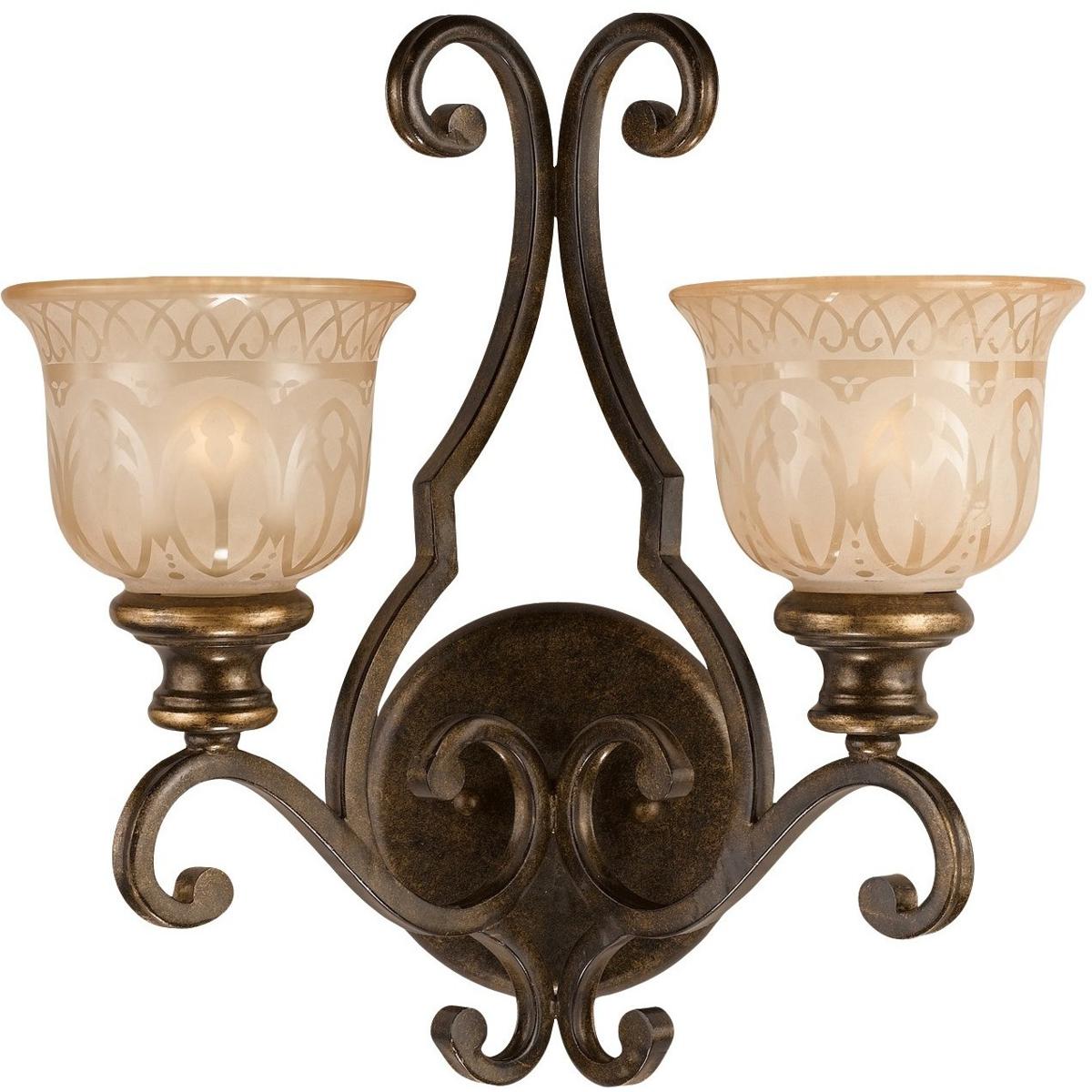 Norwalk 2-Light 17" Wall Sconce in Bronze Umber