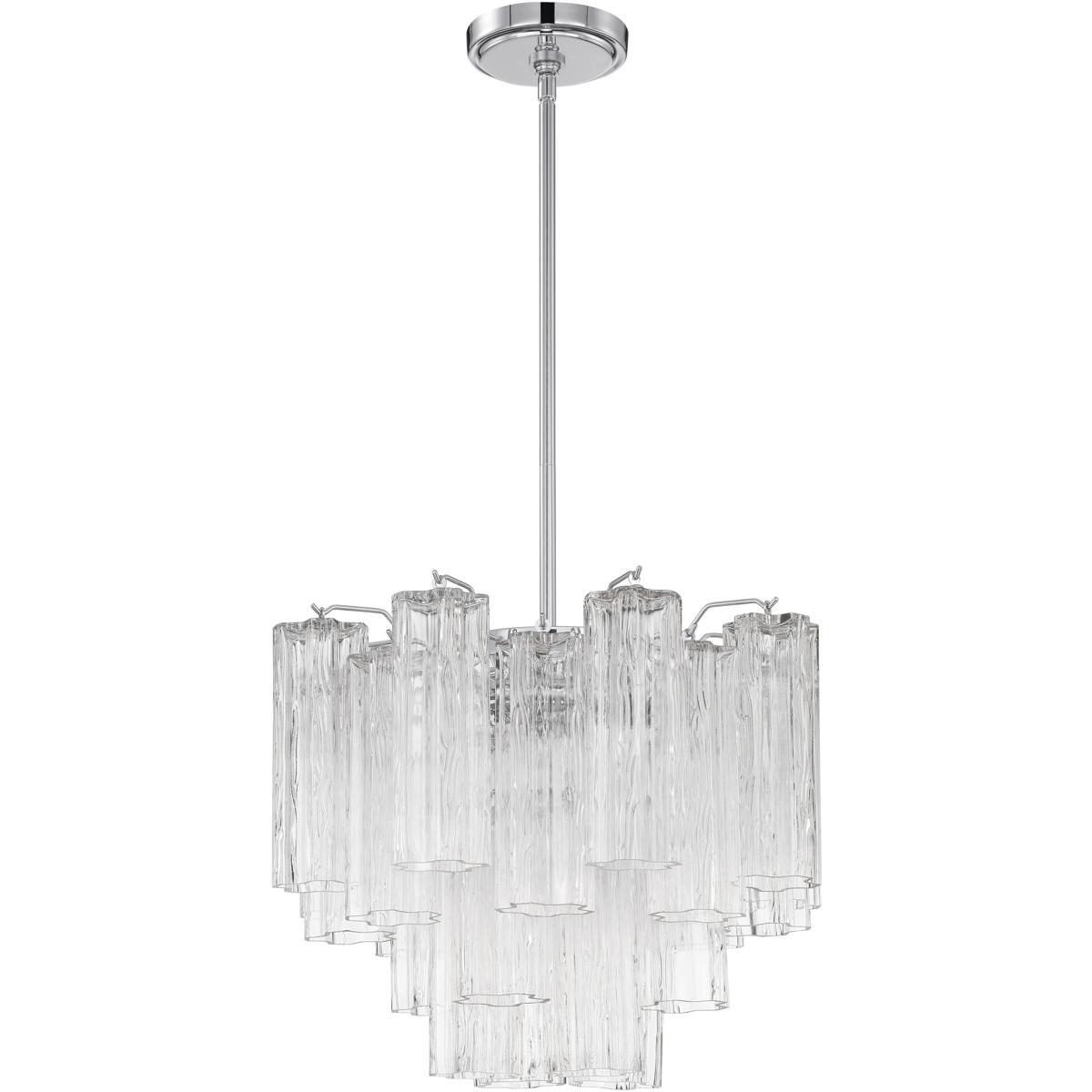 Crystorama ADD-300-CH-CL Addis 4 Light 17.75 inch Polished Chrome Mini Chandelier Ceiling Light in Clear