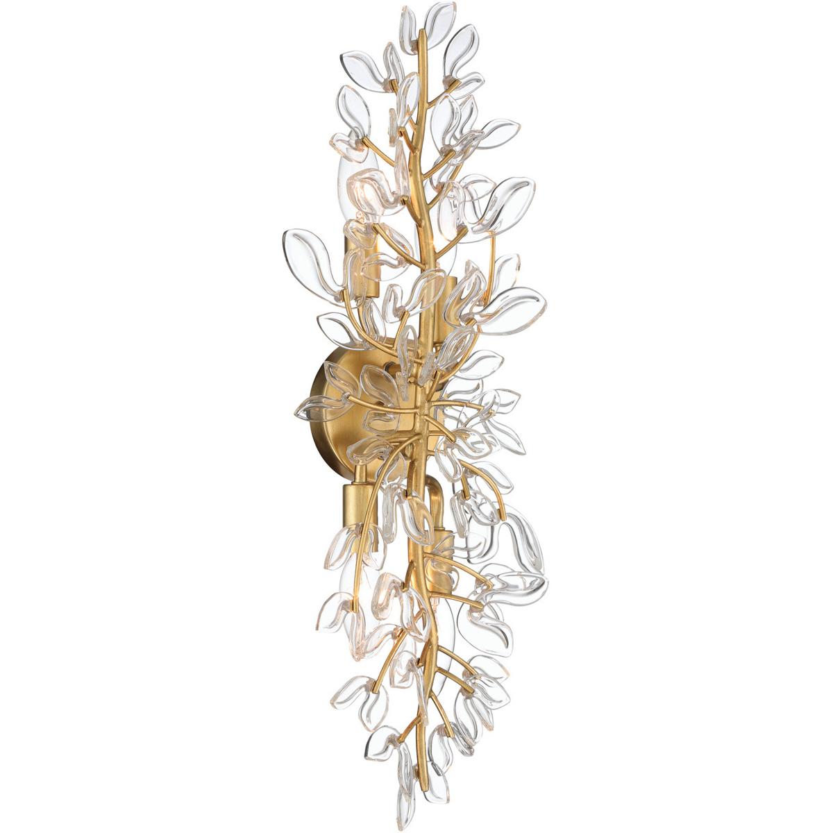 Crystorama BGT-332-SG-CL Bridget 4 Light 8.25 inch Soft Gold Sconce Wall Light in Clear