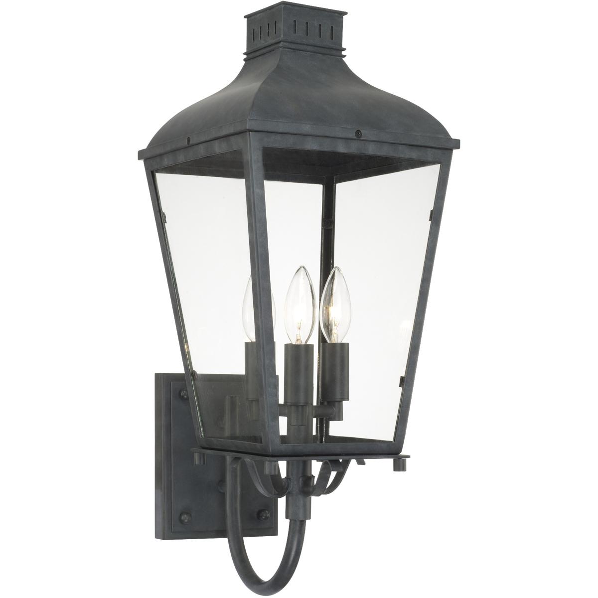 Crystorama DUM9802GE Dumont 3 Light 235 inch Graphite Outdoor Sconce