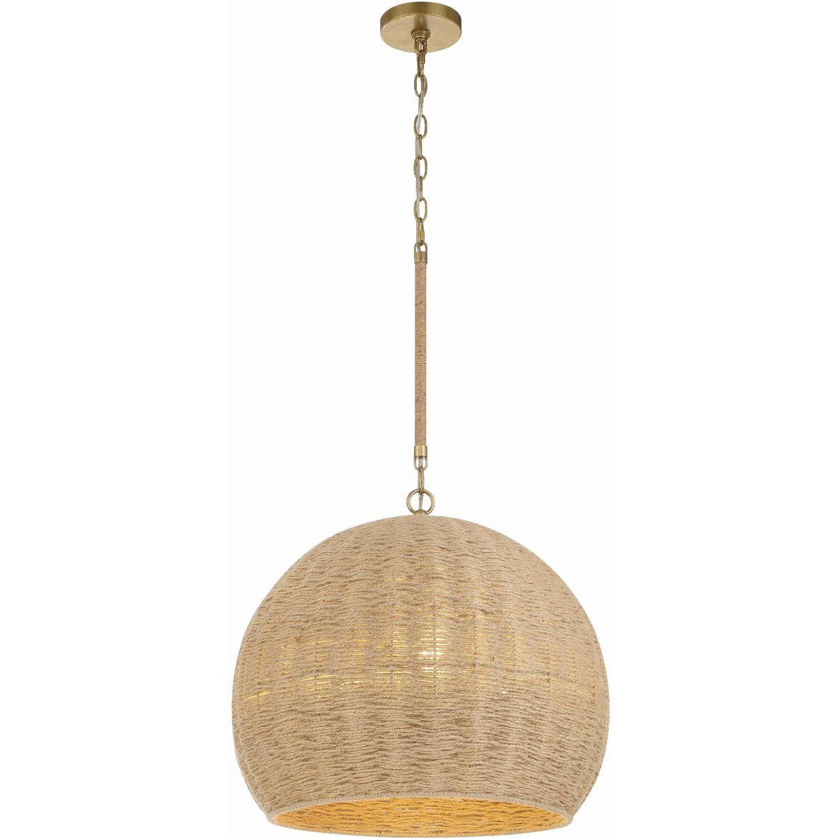 Jace Woven Pendant, Soft Gold, 20 in.
