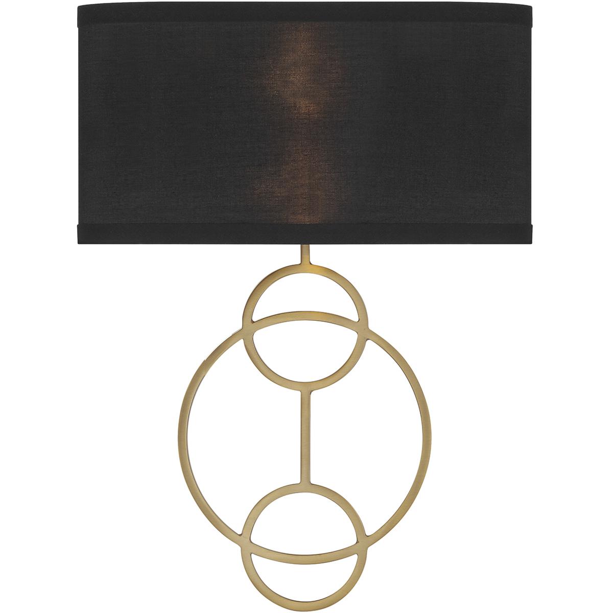Crystorama LRL992VGBK Laurel Sconce Wall Light in Black