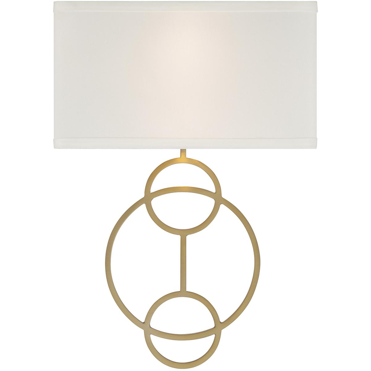 Crystorama LRL992VGWH Laurel Bath Wall Light in White