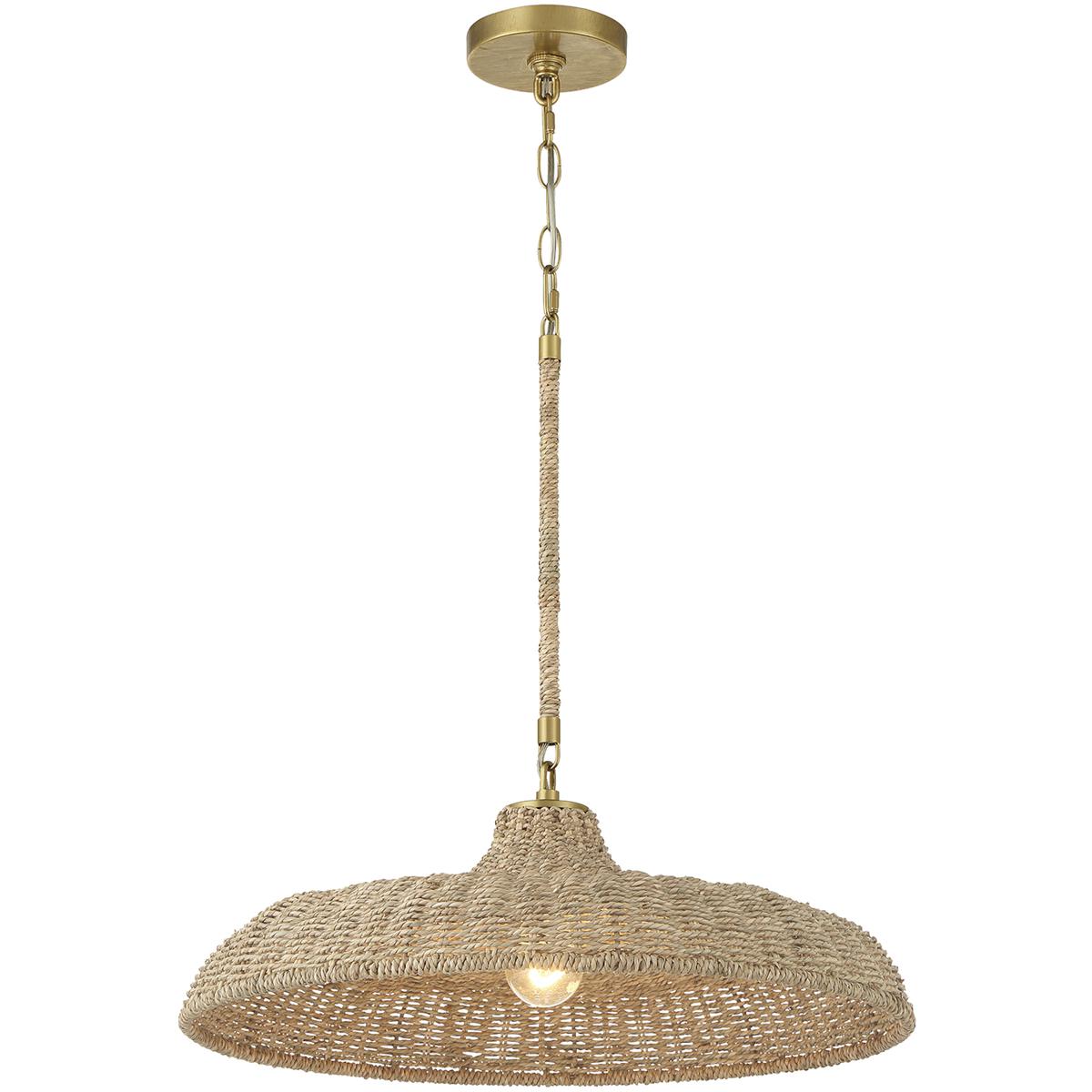 Crystorama ODS7801SG Odessa 1 Light 205 inch Soft Gold Pendant Ceiling Light