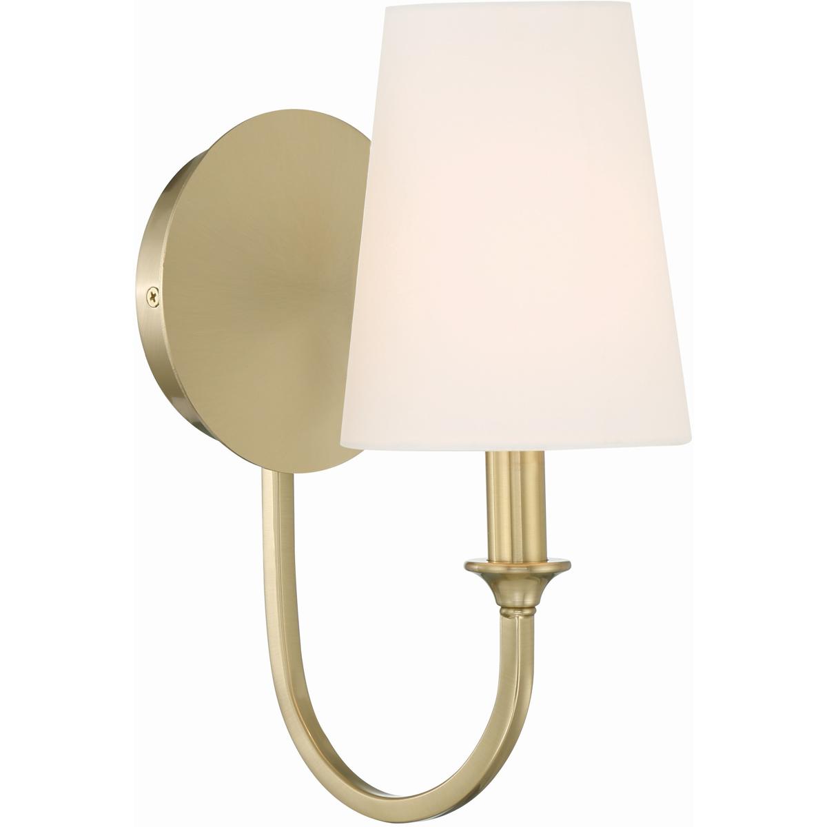 Crystorama PAY-921-VG Payton Bath Sconce Wall Light in Vibrant Gold