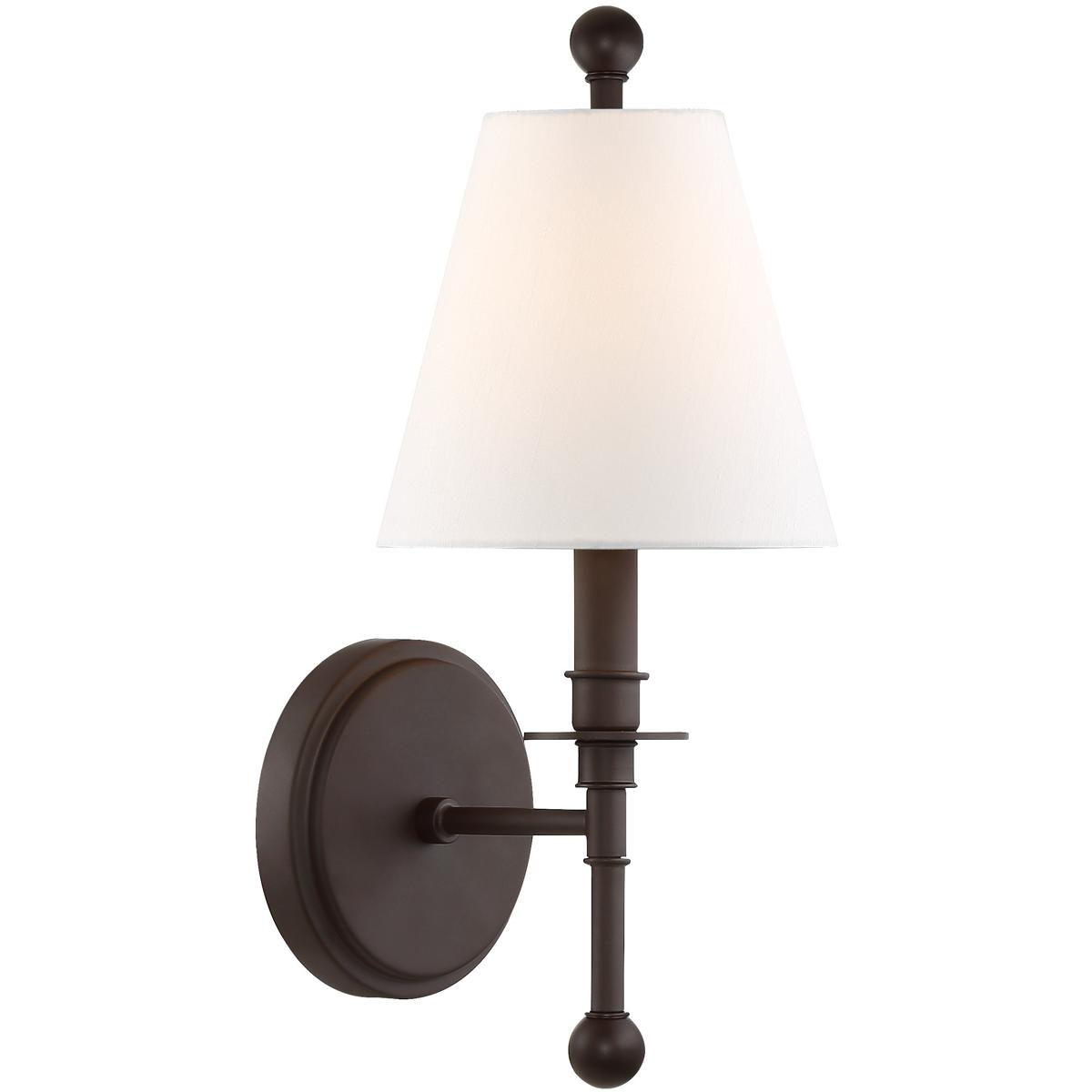 Crystorama RIV-382-DB Riverdale Bath Sconce Wall Light in Dark Bronze