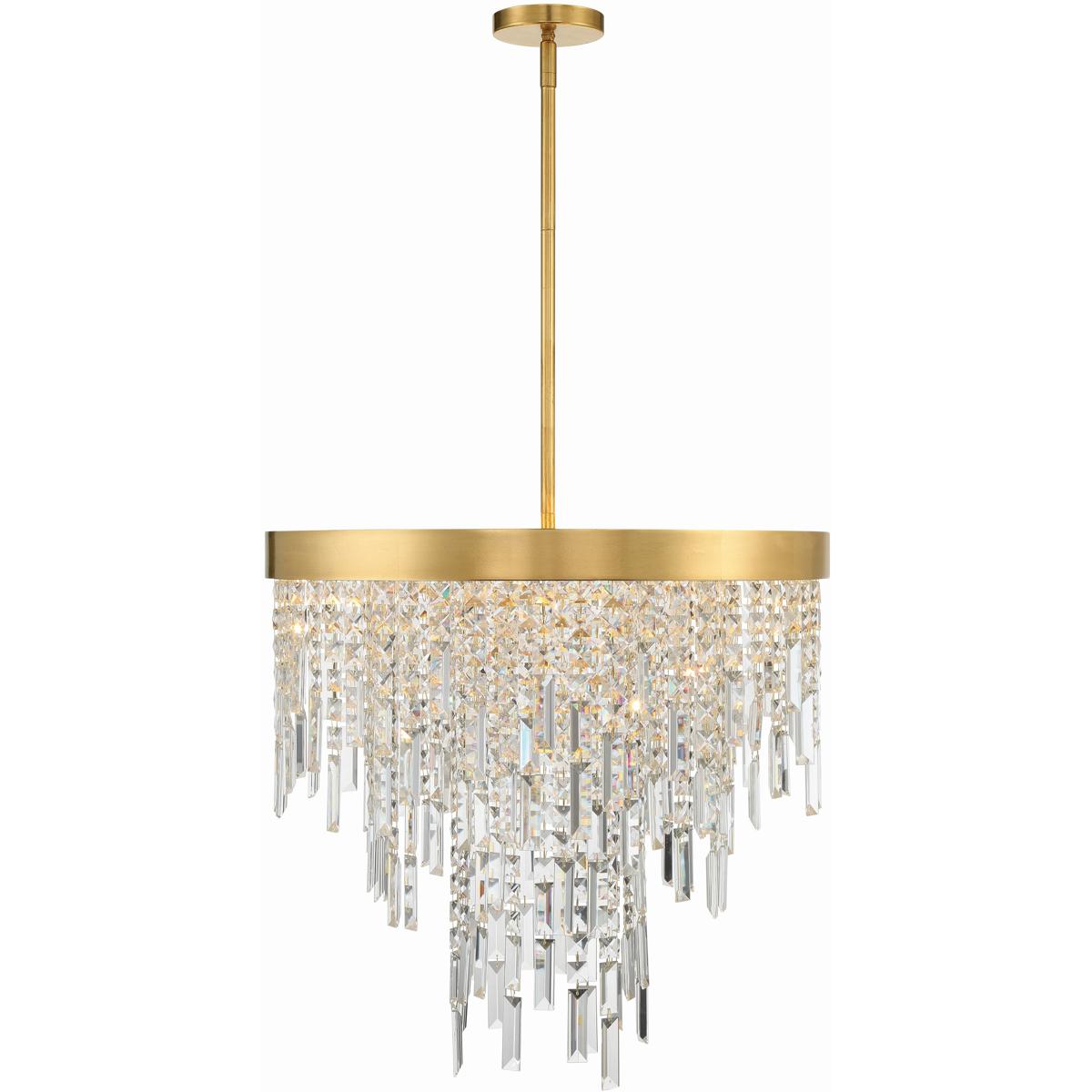 Crystorama WIN-216-GA-CL-MWP Winfield 6 Light 24 inch Antique Gold Chandelier Ceiling Light