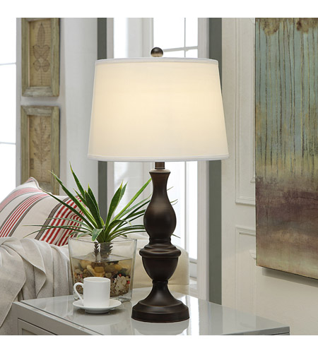 Crestview Collection AER663BRZSNG Element 28 inch Table Lamp Portable Light