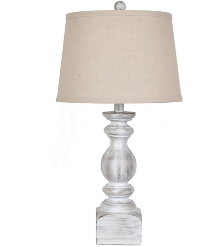 Crestview Collection AVP882WHSNG Element 25 inch Table Lamp Portable Light