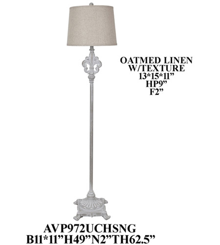 Crestview Collection AVP972UCHSNG Element 63 inch Floor Lamp Portable Light