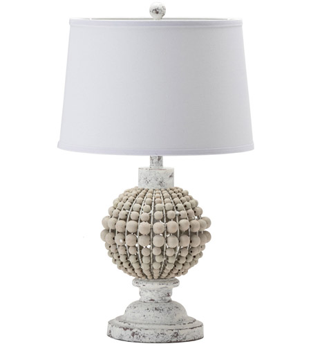 Crestview Collection EVLY1955 Amelia 26 inch 150.00 watt Handfinished Natural and White Table Lamp Portable Light