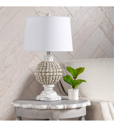 Crestview Collection EVLY1955 Amelia 26 inch 150.00 watt Handfinished Natural and White Table Lamp Portable Light EVLY1955_Lifestyle_1.jpg