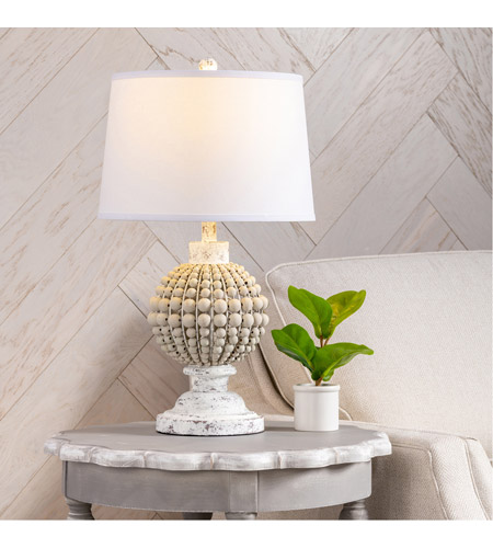 Crestview Collection EVLY1955 Amelia 26 inch 150.00 watt Handfinished Natural and White Table Lamp Portable Light EVLY1955_Lifestyle_2.jpg