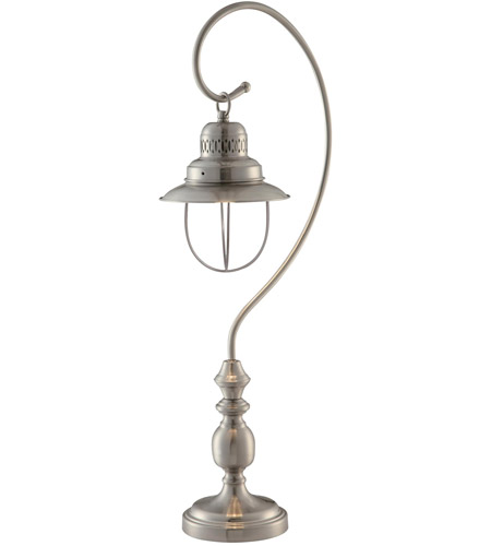 Crestview Collection CVAER345 Somerset 30 inch 60 watt Brushed Nickel Table Lamp Portable Light