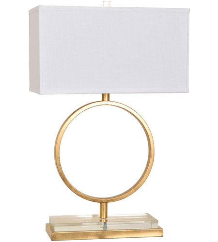 Crestview Collection CVAER872 Aldrich 29 inch 100 watt Gold Leaf Table Lamp Portable Light