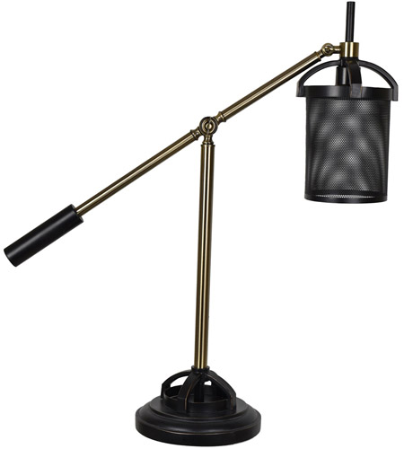 Crestview Collection CVAER997 Conrad 32 inch 60 watt Brass Table Lamp Portable Light