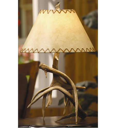 Crestview Collection CVANP949 Trophy 26 inch 100.00 watt Resin Natural Antler Table Lamp Portable Light
