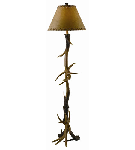 Crestview Collection CVANP950 Trophy 66 inch 150 watt Resin Natural Antler Floor Lamp Portable Light 